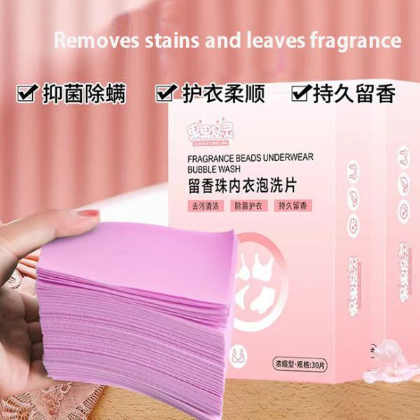 Decontamination Laundry Detergent Sheets Bubble Paper Cleaning And Antibacterial Enhanced