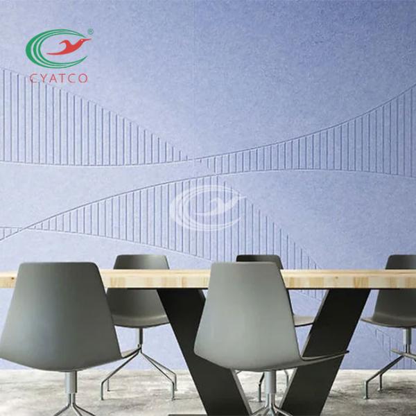 Stable Harmless Acoustic PET Felt Panels , Multipurpose Felt Wall Board