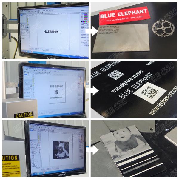 Portable mini fiber laser machine , fiber laser marking machine for bamboo , stainless steel