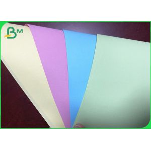80gsm Blue Pink Yellow Green Bristol Color Paper For Wood Free Offset Printing