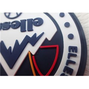 Professional Custom Round Silicon Patches For Clothing Eco - Friendly