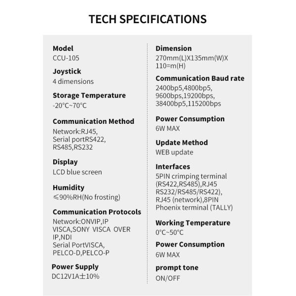 DAIPU Customize IP Streaming Camera PTZ Controller for Simultaneous Interpretation