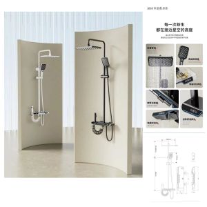 China Modern Bathroom Sanitary Wares Solid Brass Body For Concealed Shower With Hot And Cold Water Functionality on sale