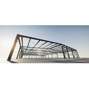 Prefabricated Steel Structure Metal Shed Warehouse With GB Q235/Q355B Grade