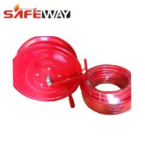 China Red Eopxy Fire Hose Reel 3/4 Inch Swing Manual Fire Fighting Hose Reel on sale