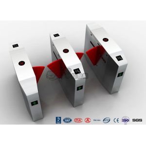 Automatic Flap Security Barrier Gate , Waist Height Turnstile With Ticketing