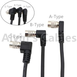 Alvin's Cables Basler Hirose 6 pin Right Angle HRS HR10A-7P-6S Open Twisted