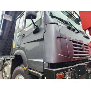400HP HOWO 8*4 Dump Truck (Black): Featuring U-Shaped Hopper & Ghost-Face Cab