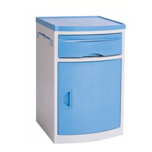 Lightweight Hospital Bedside Nightstand ABS Fireproof Easy Installation