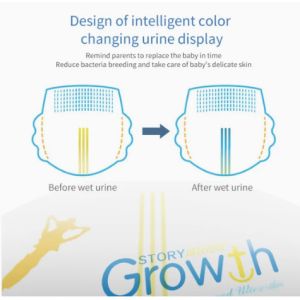 Factroy Customized Breathable Back Sheet Cotton Disposable Baby Diapers Tape