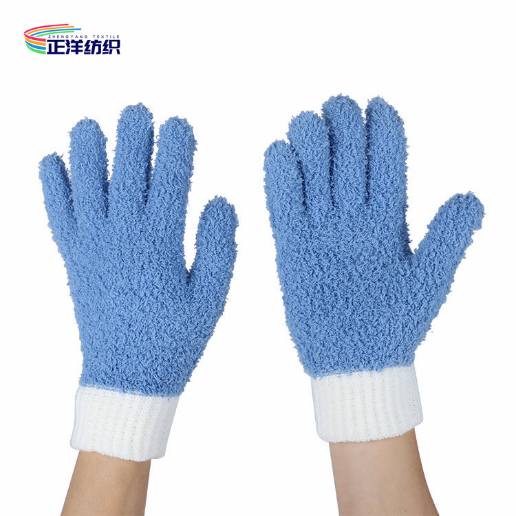 Buy Fluffy Car Detailing Tools 15x25cm Soft Microfiber Finger Glove Elastic Tape Sleeve at wholesale prices