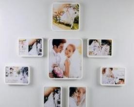 Frameless Wall Mounted Acrylic Photo Frames 5x7 Picture Frames For Home
