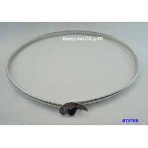 Quality Plated Rhodium Fashion Rhinestone Reflective Slim Skinny Waist Belt OEM for sale