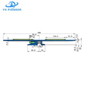 High Friction Buckle Chain Turning Conveyor Plate TPE Surface For Material