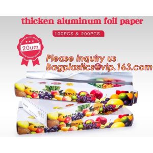 Eco Friendly Household 11micron Hamburger Wrapping Aluminium Foil Roll For Food