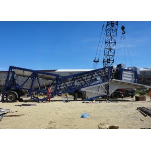 Ready Mix Mobile Concrete Plant Fully Automatic Small Portable Concrete Batch