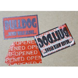 Anti - Fake Custom Printed Tamper Proof Asset Labels With Hidden VOID Text