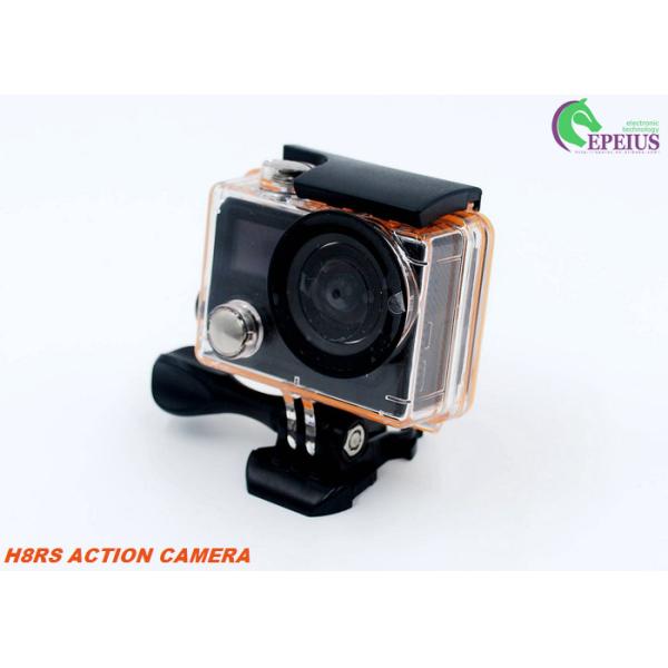 Original Remote Control Helmet Mounted Camera , EKEN Dual Screen Wireless Hidden