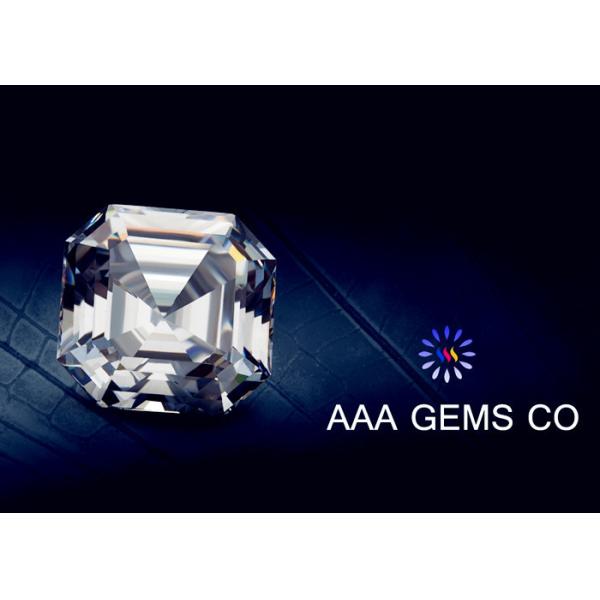 Buy OEM Colorless Asscher Cut Moissanite 10mm Hardness 9.2 To 9.5 at wholesale prices