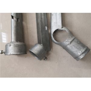 45° Barbed Wire Extension Arm , 3 Strand Galvanized Barb Wire Arm 2 1/2" X 1 5/8