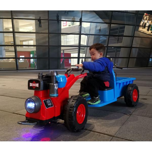 2022 12v Electric Kids Ride On Car with Plastic Tractor Toy Battery Included