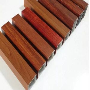 Extrusion Aluminum Window Profiles Wood Effect Powder Coatings