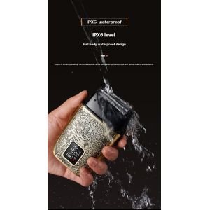 Professional Men's Electric Shaver with 500mAh Battery Stainless Steel Blades