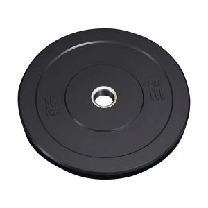 15kg Rubber Weight Plates Customized Weight Lifting Plates Black
