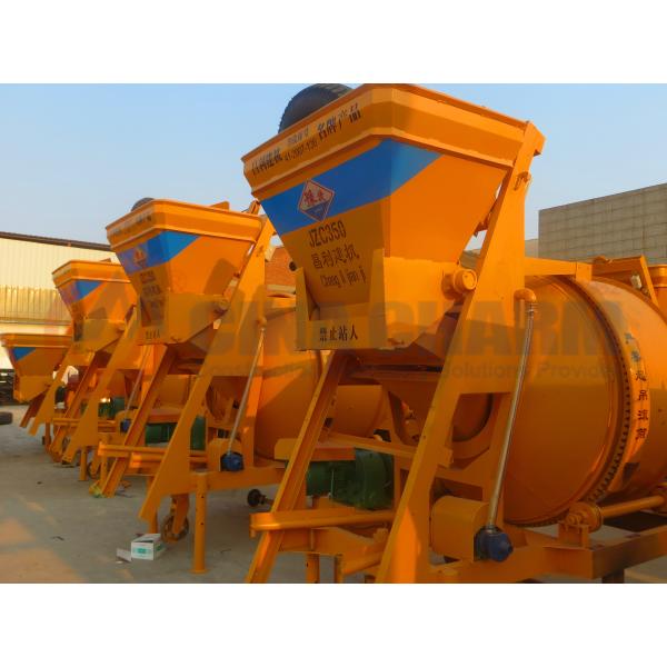 Horizontal Drum Mixer Machine , JZC 350 Portable Electric Concrete Mixer