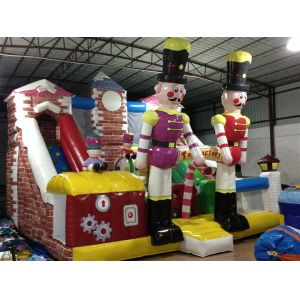 Customized Commercial Inflatable Water Slides / Blow Up Soldier Castle Guard