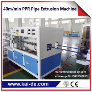 Quality 40m/min High speed PPR pipe making machine double pipes two different color for sale
