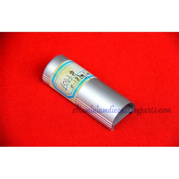 Short Silver Anodize Aluminum Alloy Extruded Profiles Of LED Fluorescent Tube