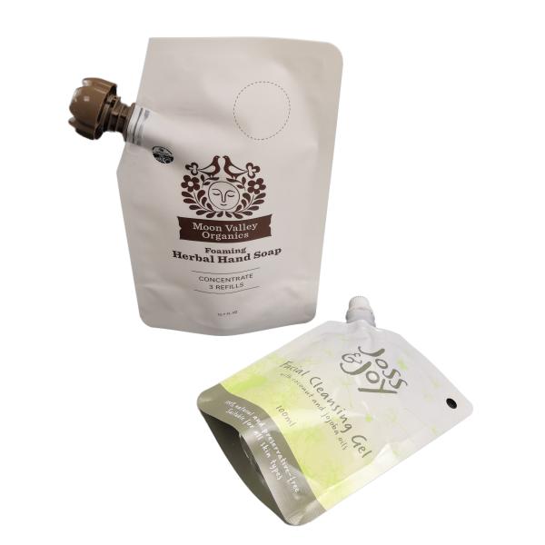 Buy Cosmetic Facial Mask Spout Doypack Pouch Nozzle Bag 10ml 50ml 100ml For Lotion Liquid Package at wholesale prices