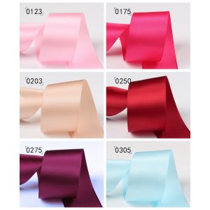 25mm Double Face Polyester Satin Ribbon for Garment Acessories