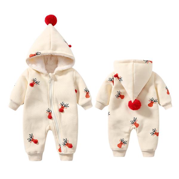 Kids clothing winter children clothes Christmas elk Christmas pajamas Jumpsuit