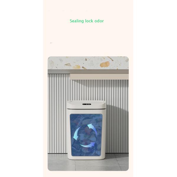 14L Slim Smart Sensor Trash Can Electric Automatic Plastic Garbage Bin Office Kitchen Home Rubbish Dustbin