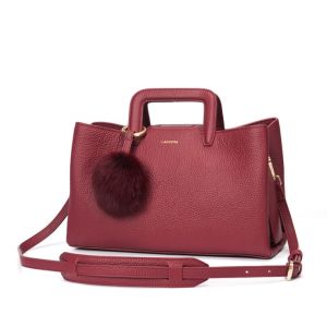 Top Layer Leather Tote Bags Elegant Women's Handbags Hobo Pillow Bag Factory