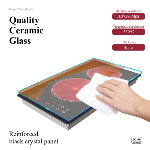 Electric Four Burner Built In Ceramic Hob Stove 30 Inch Infrared