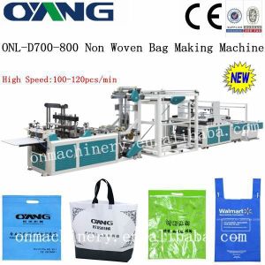 Quality ultrasonic sealing automatic non woven box bag making machine / machinery for sale