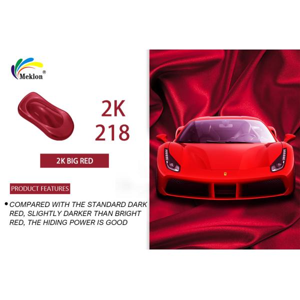 Buy High Gloss Red Car Paint Top Coat Waterproof Chemical Resistant at wholesale prices