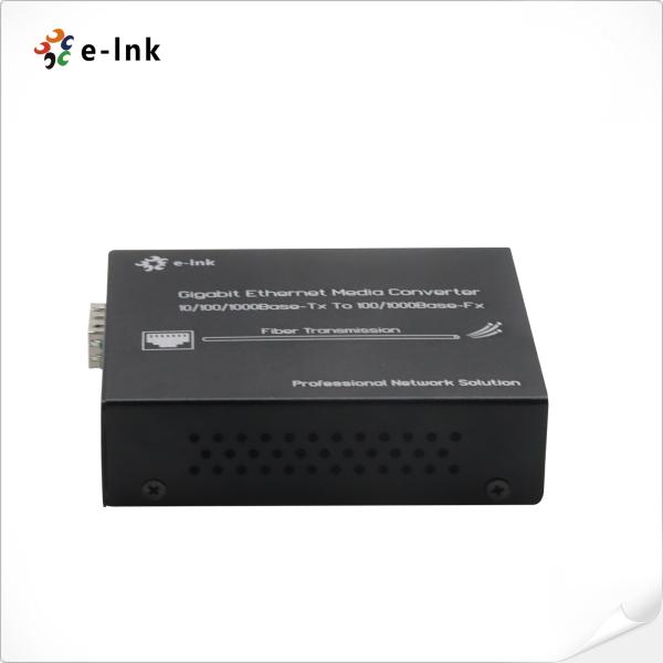 Buy 10/100/1000Mbps Gigabit Ethernet Media Converter with SFP at wholesale prices