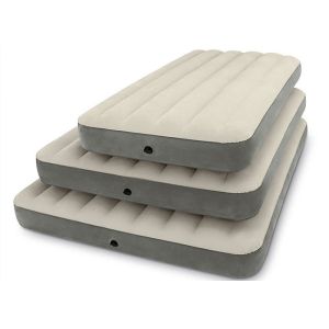 China Wear Resistance Twin Size Inflatable Air Mattress Flocked PVC Material on sale