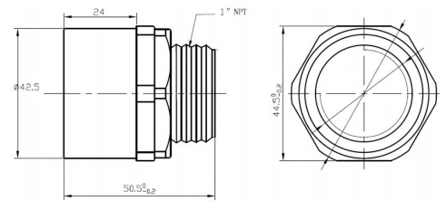 KUS550 Ultrasonic Sensor For Distance And Level Measurement with ip68