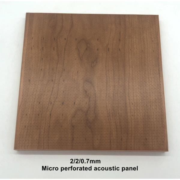 Luxury Hotel Resturant 2/2/0.5mm Microperforated Wall Panels Soundproofing Ceiling Board