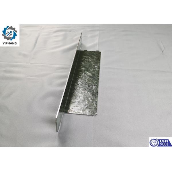 Galvanized Plate L Shaped Bracket Precision Sheet Metal Fabrication 12x4x5 Inch
