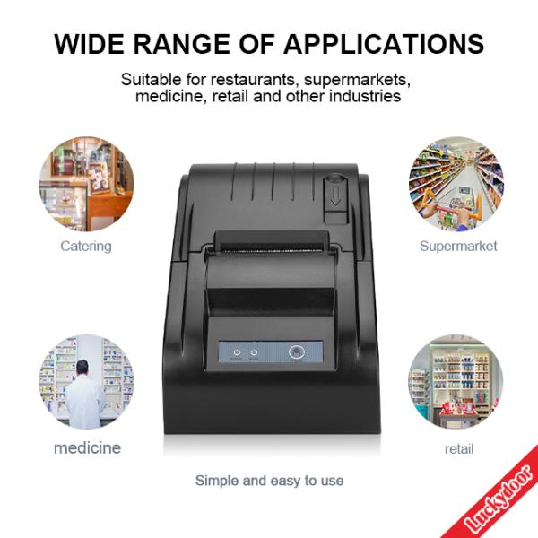 2inch Barcode Thermal Transfer Label Printer 58mm Roll POS Thermal Receipt Printer