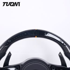 Glossy Carbon Fiber Leather LED Mercedes Benz W204 W205 A45 Steering Wheel