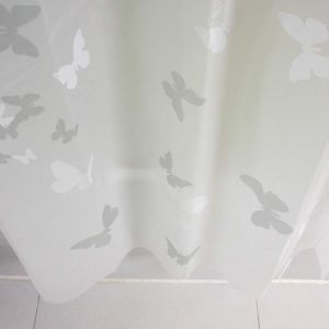 Walmart Bathroom Disposable Plastic PEVA bath shower curtain