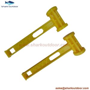Plastic tent peg hammer