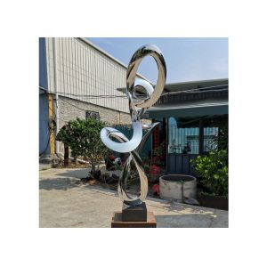 Height 120cm Polished 316 Stainless Steel Abstract Art